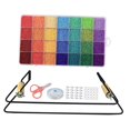 thumbnail image 3 of jifeng Bead Loom Kit 28 Colors Beads Elastic String Lobster Clasps Scissors for Jewelry, 3 of 8