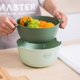 thumbnail image 4 of Tignapoo Wuming Multi-Functional Strainer for Fruits and Vegetables - Deep Red U-Shaped Kitchen Drain Basket, Detachable Design, Large Capacity, Eco-Friendly PP Material, Easy Carry Handle, Non-Slip, 4 of 6