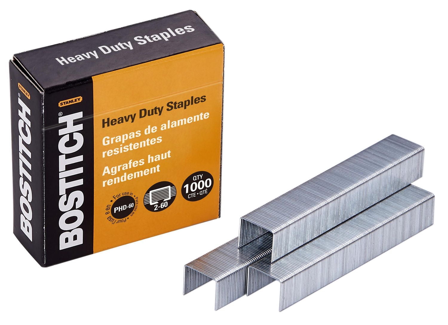 Bostitch Agrafes robustes haut de gamme pour agrafeuse PHD-60, paquet de 1 000