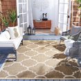 thumbnail image 2 of Safavieh Courtyard Tapis Intérieur Extérieur Marron - Carré 4 Pieds, 2 of 4