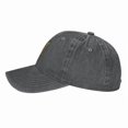 thumbnail image 4 of ZICANCN Adjustable Baseball Cap Women, Alphabet H Pattern Hats for Men Adult Washed Cotton Denim Baseball Caps Fashion, Deep Heather, 4 of 6