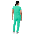 thumbnail image 2 of Adar Addition Go-Basic Scrub Set For Women - Slim V-Neck Scrub Top & Skinny Cargo Scrub Pants, 2 of 7