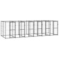 thumbnail image 1 of vidaXL Outdoor Dog Kennel Steel 14.52 m², 1 of 4
