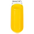 thumbnail image 2 of Unique Bargains 200 Pcs Capuchons d'Extrémité en Caoutchouc 6 mm Couvercle PVC Vinyle Protecteur de Filetage de Vis Capuchons Ronds pour Tablette en Fil Jaune, 2 of 5