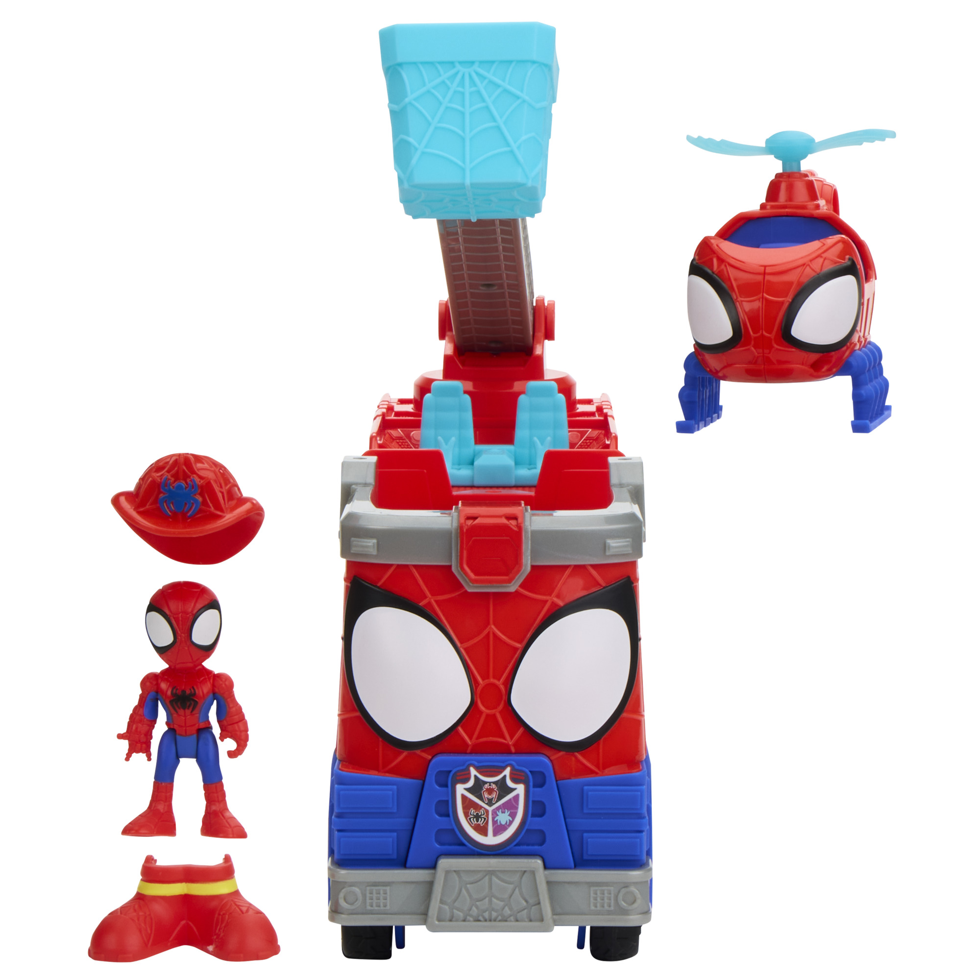 Marvel Spidey and his Amazing Friends Rescue-Webs Firetruck, Ages 3 and Up