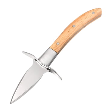 Hemoton Stainless Steel Oyster Shucking Knives Shellfish Scallop Opener Oyster Shucker Tool with Carrying Case