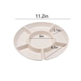 thumbnail image 3 of Back to School!Divider Tray Food Regeatable,Fruit Divider Tray with Lid,Candy Tray Nut Snacks Fruit Tray,Compartment Round Dried Fruit Tray,Squares Snacks Refreshment Tray Candy Snack Tray Organizer, 3 of 7