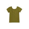 thumbnail image 3 of Faithtur Kids T-Shirt, Solid Color Bowknot Round Collar Short Sleeve Tops, 3 of 10
