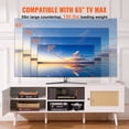 thumbnail image 4 of VEVOR Meuble TV en Rotin pour TV Boho 65 Pouces avec Douille Intégrée Blanc, 4 of 9