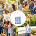 thumbnail image 3 of Mandala Inspired Paisley Reusable Grocery Bag - Foldable Tote with Bohemian Abstract Patterns, Spacious & Machine Washable, 3 of 6