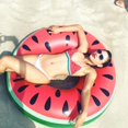 thumbnail image 2 of 75Cm Inflatable Swimming Ring Watermelon Pool Float Swim Tube For Adult Children, 2 of 6