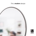 thumbnail image 2 of Umbra Hubba Round Metal Wall Mirror,Metallic Titanium, 2 of 6