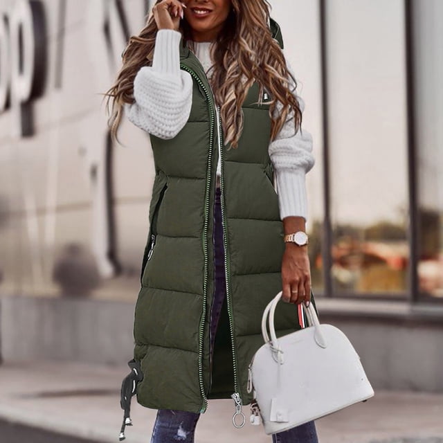 IMENGL Manteau Décontracté Uni à Capuche, Vert 4TG, Taille M-4TG