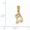thumbnail image 2 of 14K Yellow Gold Gold Polished Music Note Pendant, 2 of 2