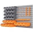 thumbnail image 1 of DURHAND 44PC Wall Mounted Storage Bins Parts Rack Kit with Pegboard Orange, 1 of 10