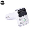 thumbnail image 1 of Kit d'Accessoires de Voiture Mains Libres Sans Fil Compatible Bluetooth Lecteur Mp3 Chargeur Usb Double Bluetooth-compatib Style de Voiture Mains Libres, 1 of 1