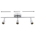 thumbnail image 3 of 3 Light Chrome Steel GU10 Spot-Bar Ceiling Spotlight Fitting Industrial Light, 3 of 9