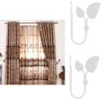 thumbnail image 2 of jifeng Leaf Curtain Hook Window Drapery Tieback Hanger for Home Decoration - White,, 2 of 8