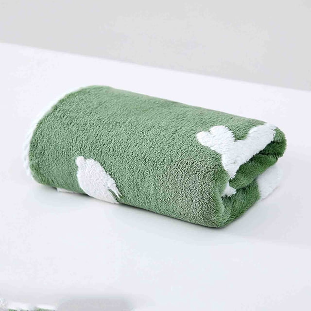 Tyidzon Towels for Bathroom Super Soft Velvet Rabbits Jacquards Hand Towel Super Absorbent Drying Gentle and Friendly