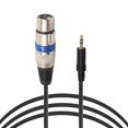 thumbnail image 1 of XLR 3pin Female to 3.5mm TRS Male Cable Audio Adapter Microphone Cable, 1 of 3