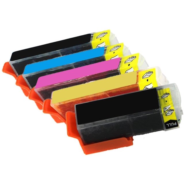 1 Ensemble de 5 Cartouches d'Encre Inkfirst® 410TG Compatibles Remises à Neuf pour Epson 410TG pour Expression XP-530 XP-630 XP-640 XP830