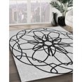 thumbnail image 3 of Ahgly Company Machine Washable Indoor Rectangle Transitional Smokey Gray Area Rugs, 8' x 10', 3 of 7
