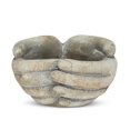thumbnail image 1 of Linen Chest Cupping Hands Planter, 1 of 4