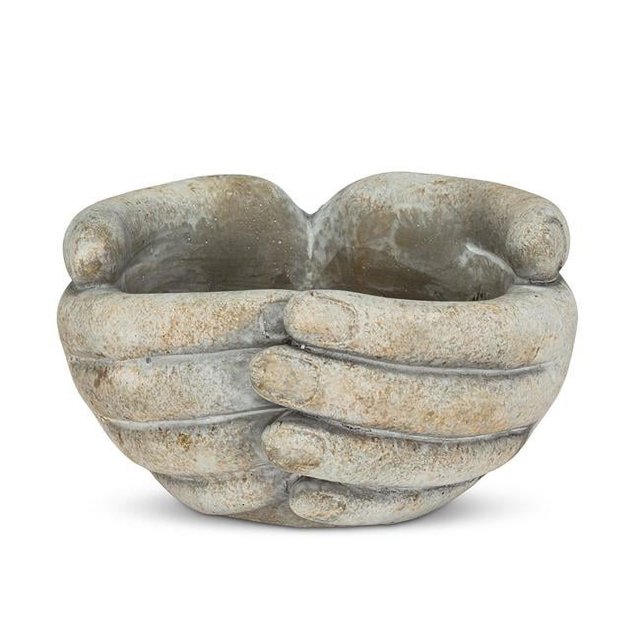 Linen Chest Cupping Hands Planter