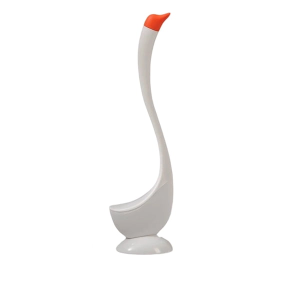 Brosse de Toilette Courbée avec Support, Long Manche, Brosse de Nettoyage en Plastique pour Salle de Bain, Outil Hygiénique pour Enlever les Taches