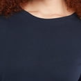 thumbnail image 2 of Hanes T-Shirt Col Rond à Manches Longues pour Femmes, P, Marine, 2 of 6