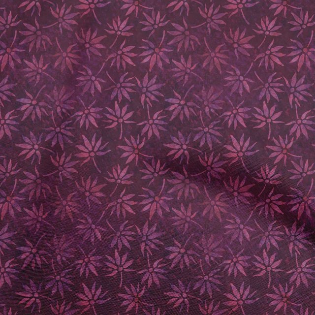 oneOone Velvet Dark Magenta Fabric Asian Block Sewing Material Print Fabric By The Yard 58 Inch Wide