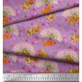 thumbnail image 3 of Soimoi Rayon Fabric Tree,Floral & Deer Animal Print Fabric by The Yard 56 Inch Wide, 3 of 3