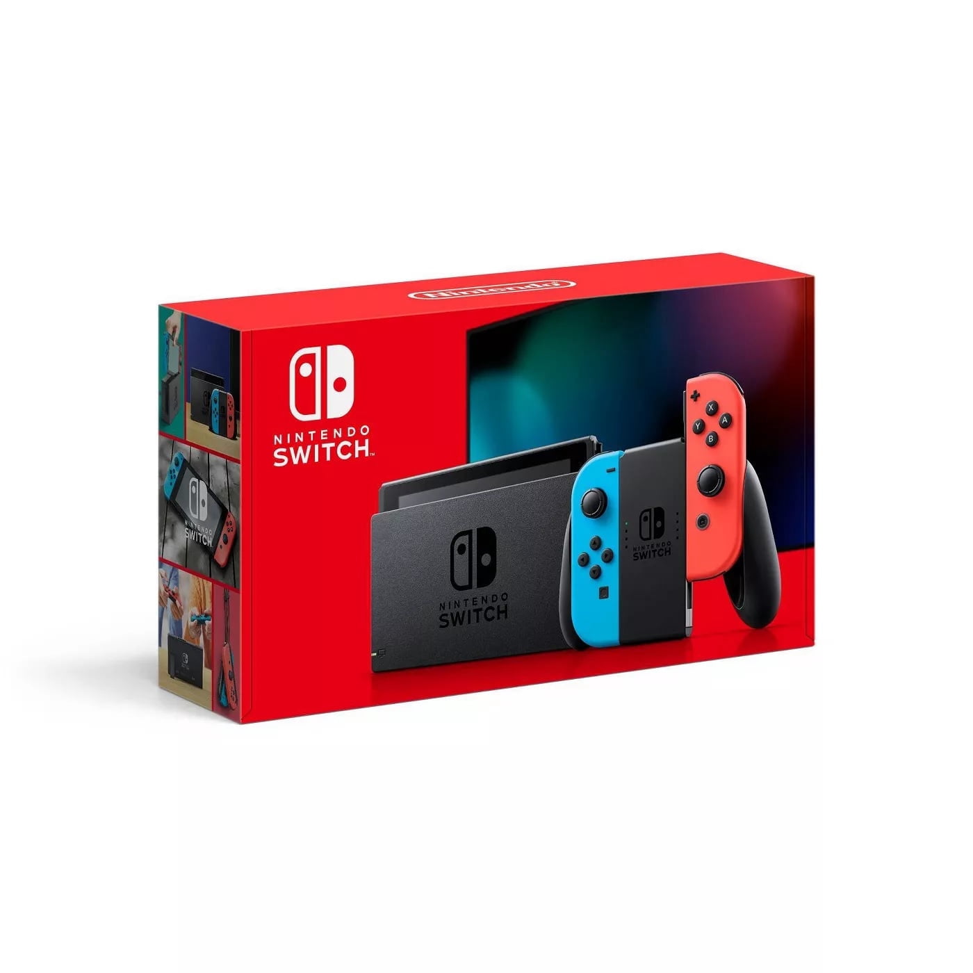 Restored Nintendo HAC-001(-01) Switch Console with Neon Blue & Red