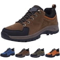 thumbnail image 3 of XIMIN Chaussures à Enfiler pour Hommes et Femmes en Suède, Chaussures de Marche Légères Antidérapantes et Imperméables, Chaussures de Course, de Randonnée et de Randonnée, Espadrilles Décontractées d'Extérieur (6.5, Brun), 3 of 3