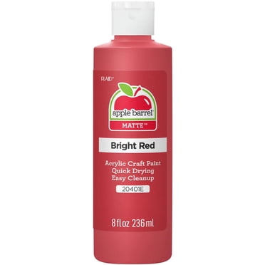Peinture acrylique mate Apple Barrel Colors, 8 fl oz (236 mL), Rouge vif