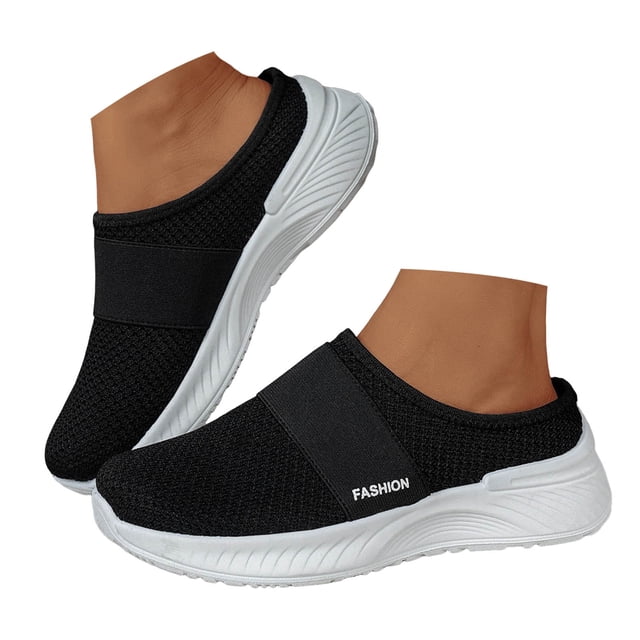 Dakaela Mocassins Orthopédiques pour Femmes Espadrilles Mule Été Confort Bout Fermé Chaussures de Marche Course