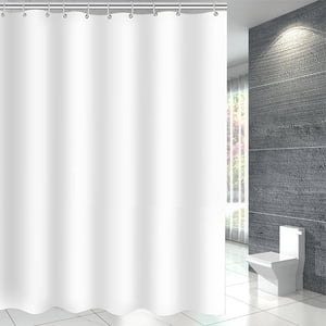 HOZADOIE Rideau de douche - 71X40 Ench Épaisseur Rideau de douche léger avec crochet, Hôtel Maison Waterproof Rideaux de douche moderne pour salle de bains, E