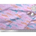 thumbnail image 2 of Soimoi Cotton Duck Fabric Bubbles & Fish Ocean Print Sewing Fabric Yard 56 Inch Wide, 2 of 2