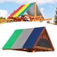 thumbnail image 3 of Tente à Auvent Légère et Durable, Auvent Extérieur Multifonction, Randonnée pour Patio Vert + Gris + Bleu, 3 of 8