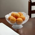 thumbnail image 5 of Dvruxg Multipurpose Kitchen Fruit Bowl with Drainage, Stylish PVC Vegetable Strainer Bowl for Buffets, Round Centerpiece Serving Tray for Parties and Gatherings, 5 of 5