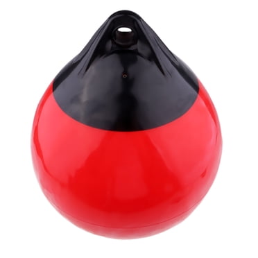 jinwen Inflatable Boat Buoy Heavy Marine Buffer for River, Piling, Sites Red