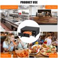 thumbnail image 1 of AKDSteel Pizza Oven Indoor Electric Countertop Commercial Pizza Maker, Stainless Steel Pizza Cooker Machine With Pizza Stone And Adjustable Timer/Temperature For Home Kitchen Or Food Truck, 1 of 7