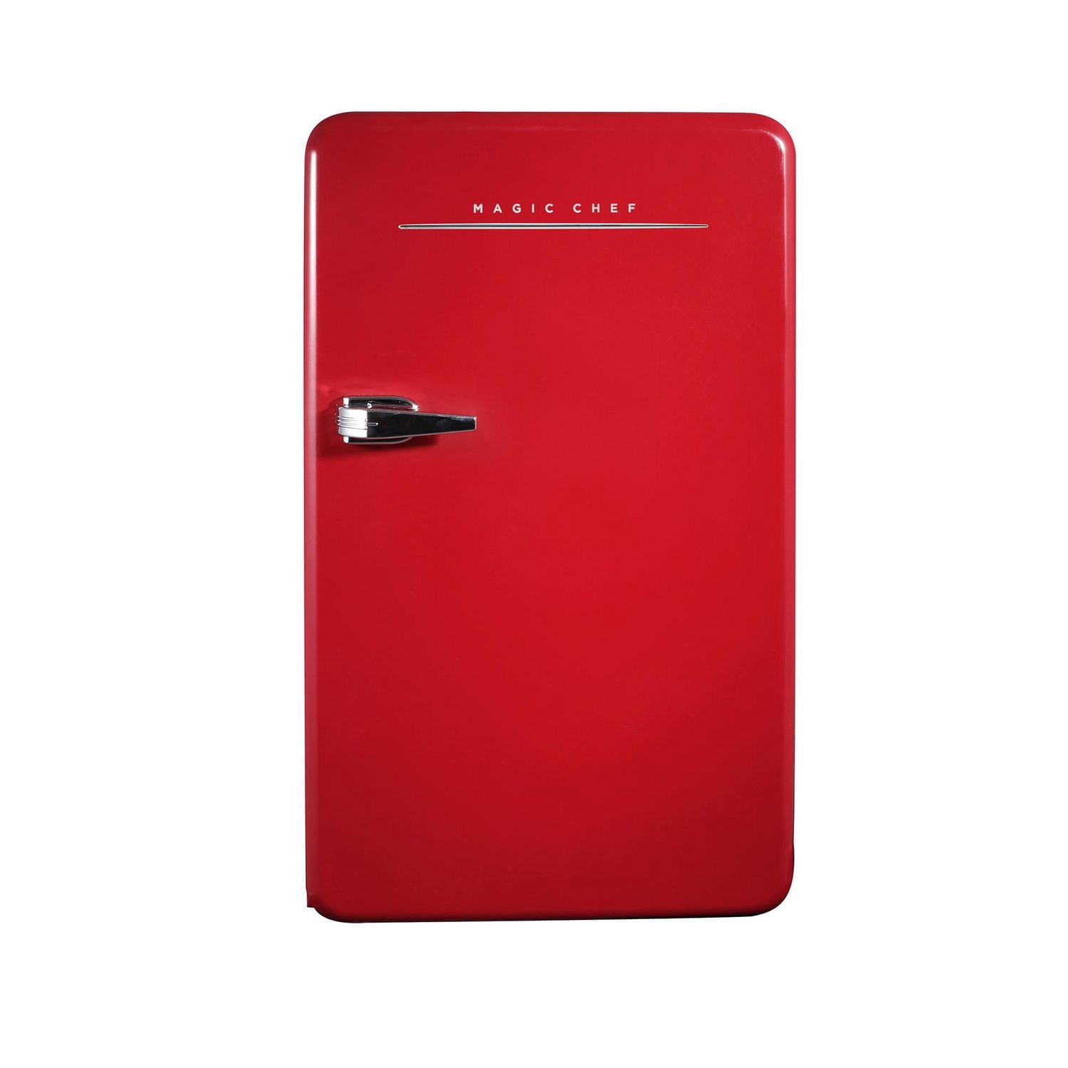 Magic Chef 3.2 Cu. ft. Retro Mini Refrigerator, Red, without Freezer, ENERGY STAR®