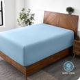 thumbnail image 3 of Bare Home Fitted Sheet - 22" Extra Deep Pocket - Premium 1800 Collection - Twin XL, Light Blue, 3 of 7
