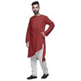 thumbnail image 4 of Atasi KurtaForMen Coupe Unie à Manches Longues pour Hommes en Coton à Col Rond, 4 of 5