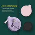 thumbnail image 2 of Charging Cable Retractable 5 Gear Length Type C/Micro USB Bending Resistance 3A 1M Lanyard Charger Cord for Home, 2 of 10