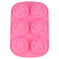 thumbnail image 3 of Pudding 6-Cavity RosE Shaped Silicone Pudding Chocolate Cake  Microwave Freezer Safe, 3 of 8