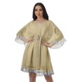 thumbnail image 1 of Moomaya Robe d'Été pour Femmes, Grande Taille, Kimono Aguichant Imprimé, Mini-Robe, 1 of 6
