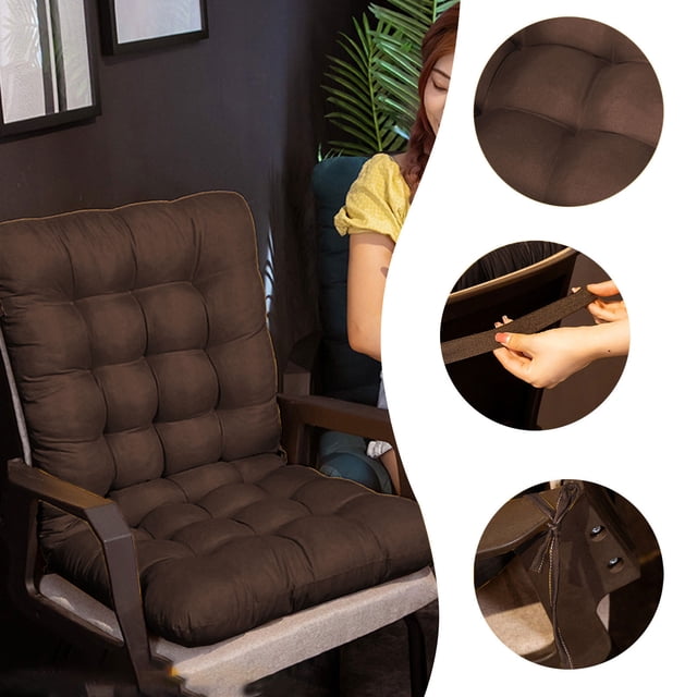 Porch Cushions Outdoor Set Clearance, Outdoor Seat Cushion Chair Cushion, Seat Cushions Wicker Chair Cushion, Non-Slip Rocking Chair Cushion, 17.72x33.46in
