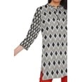 thumbnail image 4 of Moomaya Kurta Mini en Poly-Crêpe Tunique d'Été Kurtis Courts Imprimés pour Femmes, 4 of 5